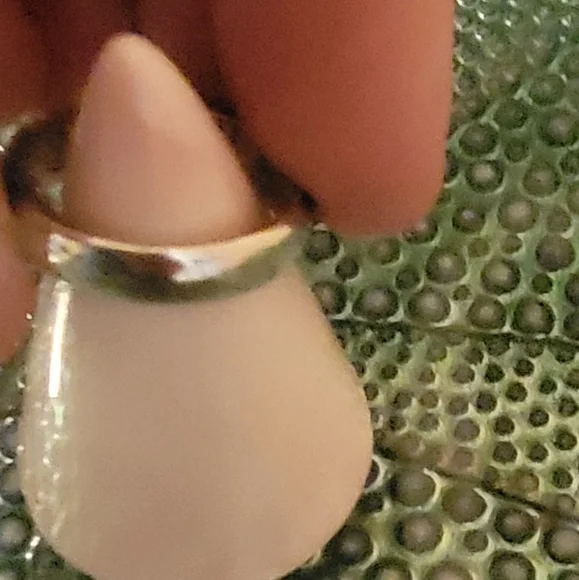 JTV Black and White Paw-Print Sterling Silver Band Ring Sz 7 - Picture 4 of 9